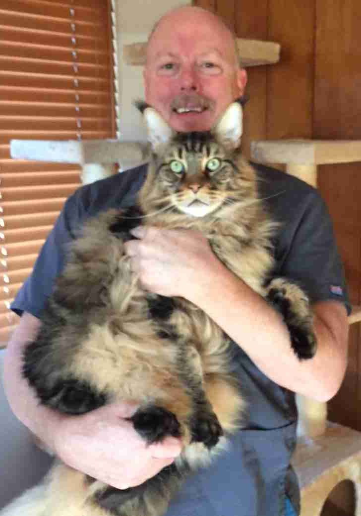 Chris with Samson Chris with Samson